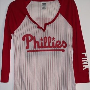 VS Pink Phillies baseball Tee